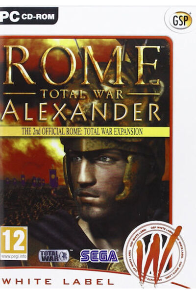 SEGA Total War Rome Alexander Λευκό Ετικέτα Παιχνίδι PC