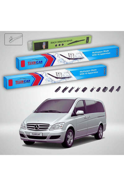TEAMCAR Windshield wipers Mercedes-Benz Vito W639 09.2005-08.2010 | Front and...