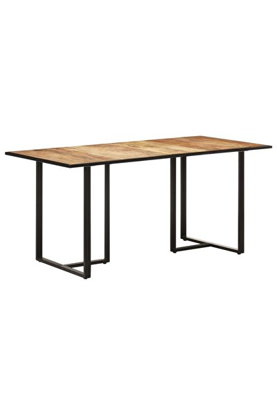 vidaxl Masă de bucătărie, 160 cm, lemn de mango nefinisat