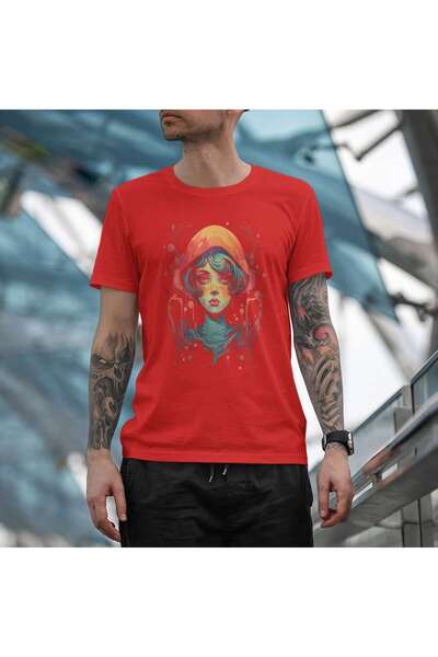 iLovePrints Abstract Portrait of a Woman Tshirt