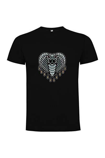 iLovePrints Heart Cobra Art Mascot Tshirt