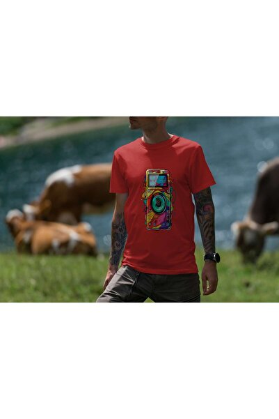 iLovePrints Colorful Abstract Camera Art Tshirt