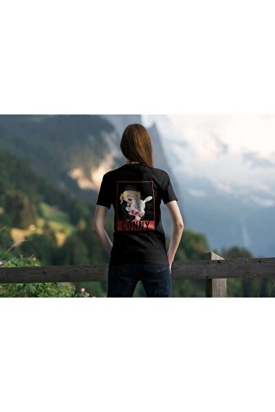iLovePrints Happy Cartoon Character with Bunny Tshirt