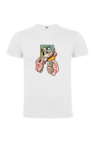iLovePrints Burning Love Doodles Tshirt