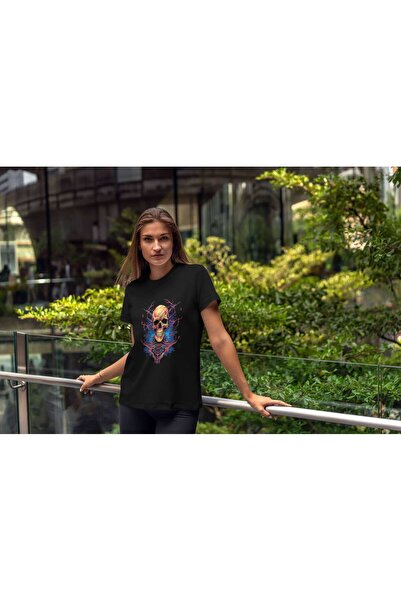 iLovePrints Abstract Skull Art Tshirt