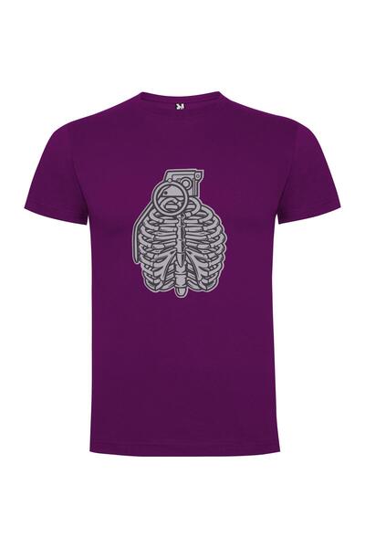 iLovePrints Titanium Cyber Skeleton Tshirt