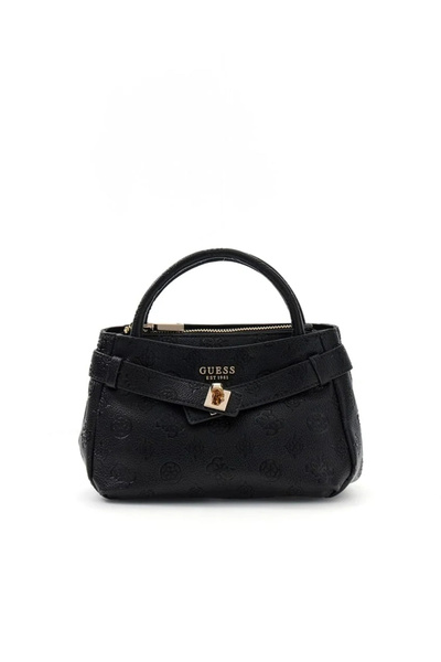 Guess Ella Logolu Küçük Kadın Siyah El Çantası HWPD9746760-BLO