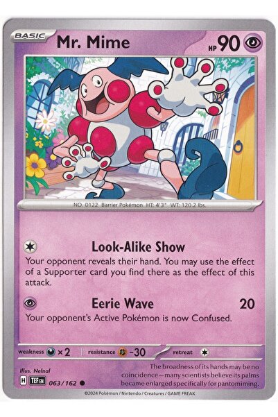 Pokemon Mr. Mime 063/162 - Temporal Forces - Kartı (Mint)