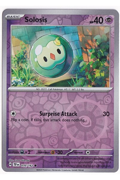 Pokemon Solosis [Reverse Holo] 070/162 - Temporal Forces - Card (Mint)