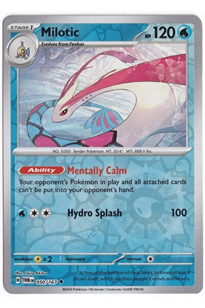 Pokemon Milotic [Reverse Holo] 050/167 - Twilight Masquerade - Card (Mint)