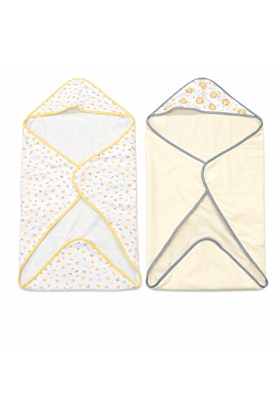 Warehouse Baby Swaddle with Head Cover Soft Multi-Colored Designs