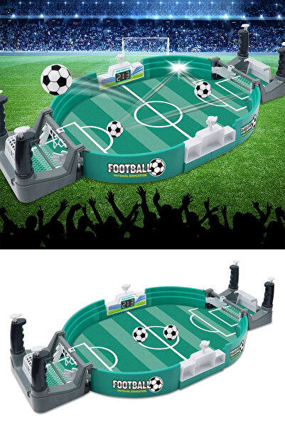 ALFAGİFT Masa Üstü Futbol Oyunu Mini Langırt Seti Çocuk ve Yetişkin Eğlence O...
