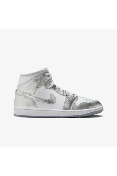 Nike Air Jordan 1 Mid SE 'Metallic Silver' (W) Juststep