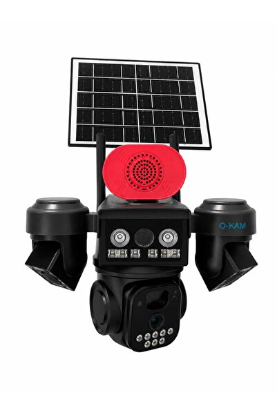 O-KAM PRO OKAM 5220 3 LENSLİ SOLAR WIFI GÜVENLİK KAMERASI – PROFESYONEL KORUMA SİSTEMİ