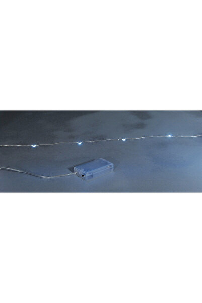 Generic 200 λαμπάκια LED σε σειρά μπαταρίας, 20 m, ασημί καλώδιο χαλκού (Copp...