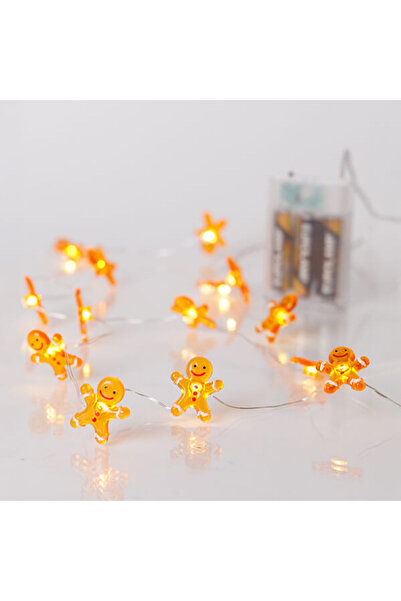 Generic 20 ακρυλικοί Μπισκοτάνθρωποι με λαμπάκια LED σε σειρά μπαταρίας, 1,9 ...