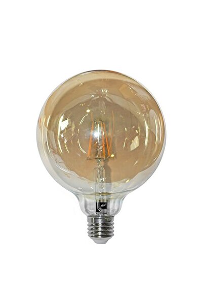 Adeleq Λάμπα LED FILAMENT (COG), μελί GLOBE Φ125, 6W, για Ντουί Ε27, 2200Κ Θερμό