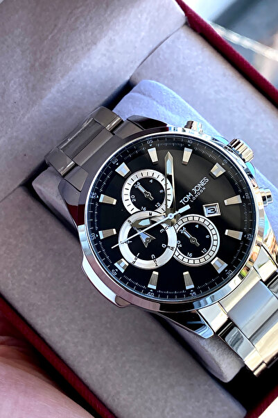 Tom Jones London Original 2 Year Warranty Men's Wristwatch Steel Band 3 Atm W...