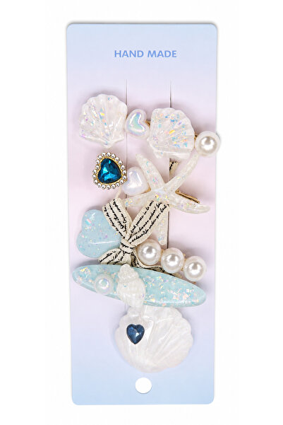 Vipfoni 5-Piece Buckle Set for Girls with Sea Shells