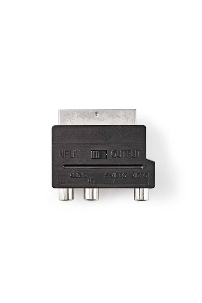 Nedis Adaptor cu comutator - SCART AV adaptor SCART tata - 3x RCA mama + S-Vi...