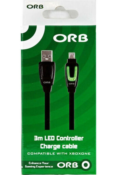Orb Καλώδιο φόρτισης για Xbox One Μαύρο 016141