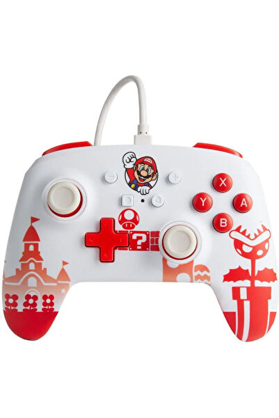 Powera Ενισχυμένο Ενσύρματο Χειριστήριο για Switch Κόκκινο / Λευκό