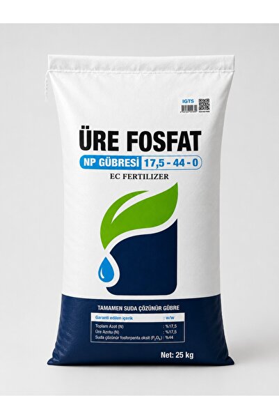 Asel Farm Üre Fosfat NP Gübresi 17.5-44-0 -Damlama ve Yapraktan Uygulama Gübr...