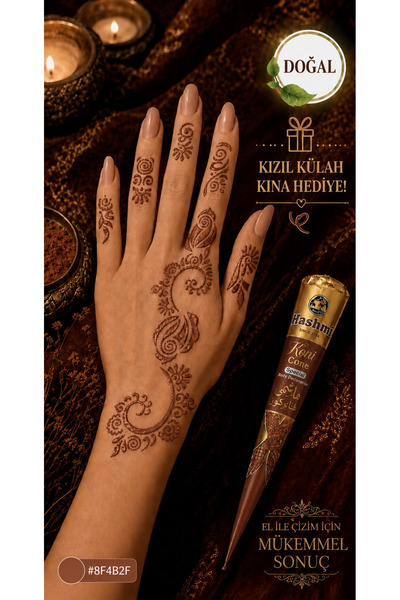 hennadibace Kına Kalıbı El Deseni (GEÇİCİ DÖVME ŞABLONU) Hint Kınası Henna Ta...
