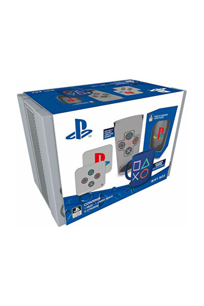 GB EYE PlayStation Σετ Δώρου Κλασικό 2019 Κεραμική Γκρι Κούπα 4 τεμάχια Κωδικ...