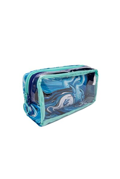 Zipit Penar cu fermoar Half & Half, cu 2 buzunare - Blue Waves