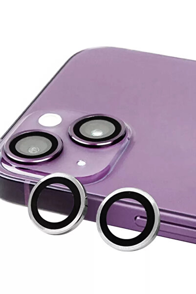 Generic Brand Newface Apple iPhone 13 Mini Raze عدسة الكاميرا المعدنية - فضي