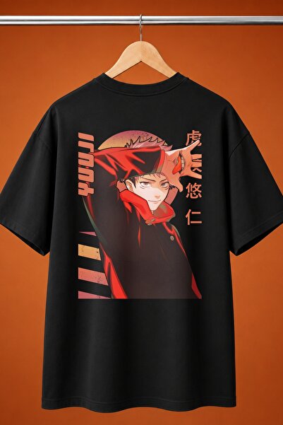 Grafftee Clothing Yuji Itadori Jujutsu Kaisen Baskili Oversize Tisort