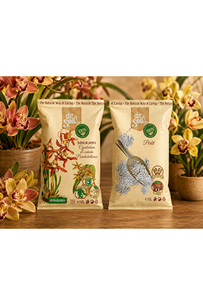 Dr Soil Set 1+1, Substrat Dr.Soil pentru Cymbidium si orhidee pseudobulboase ...