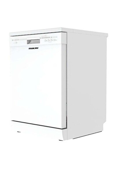 Nikai Freestanding Dishwasher, 12 Place Setting, 6 Programs, Water Overflow P...