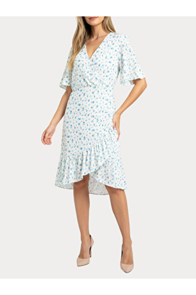 Vero Moda Rochie mini albă de vară, tip pareo