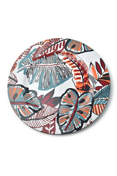 MONDEX Suport decorativ de masă din plastic, alb, 33x33x2 cm, 1 buc.