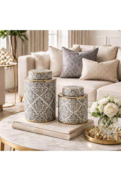 Generic Luxury ceramic vase set with classic patterns – two pieces