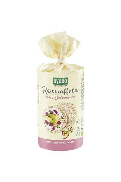 Byodo Rondele din orez expandat fara sare fara gluten,