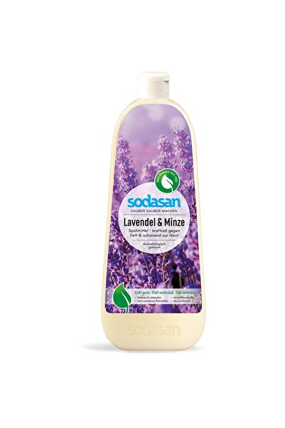 Sodasan Detergent lichid de vase cu lavanda si menta