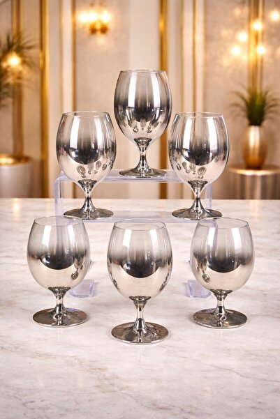 rova tr İpek Series Titanium Coated Modern Glass Water Cup Premium Set - for ...