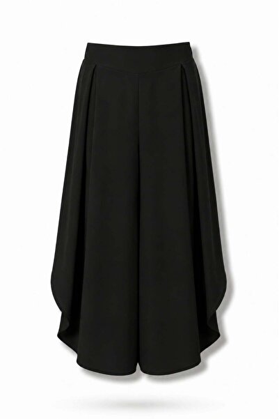 5in1Canpolat Black Wide Leg Pants 03070