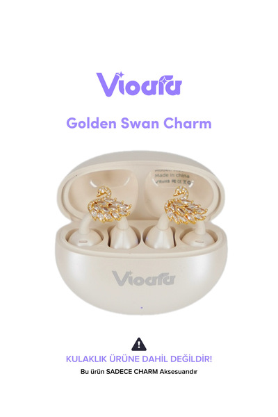 Vioara Charms Clip-On Headphone Compatible Charm Ornament (2 Pcs)