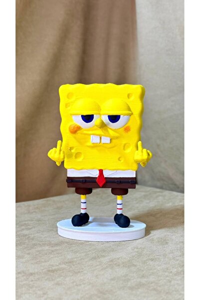 AREZ 3D FİGÜR Sünger Bob Dekoratif Koleksiyon Figürü 14 Cm