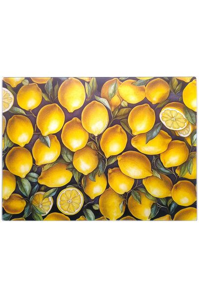 MONDEX Tocător Prima Glass Allesken Aria 40 x 30 cm Lămâie 1 buc.