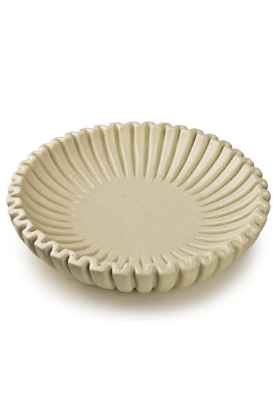 MONDEX Bol decorativ Polirășină MANON 36x8 cm Bej 1 buc.