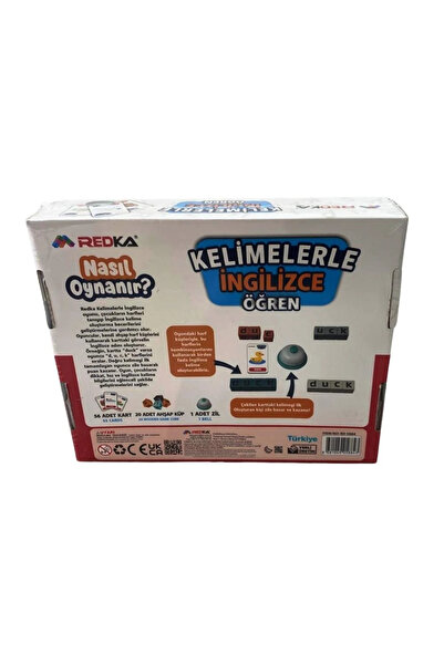 Redka Kelimelerle İngilizce Öğreten Kelime Kutu Oyunu