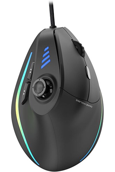 TRELC 5D Vibrating Ergonomic Gaming Mouse, 10000 DPI, 11 Programmable Buttons...
