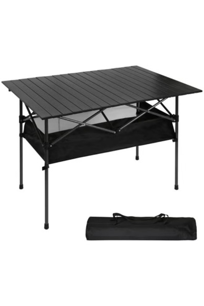 TAPIT Large Folding Camping Table, Adjustable Height, Lightweight and Portabl...