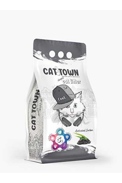 CAT TOWN Άμμος υγιεινής για γάτες με ενεργό άνθρακα 5L