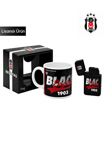 Beşiktaş YENİ SEZON SET KUPA BARDAK VE RÜZGAR GEÇİRMEZ JET ÇAKMAK ÖZEL KUTU